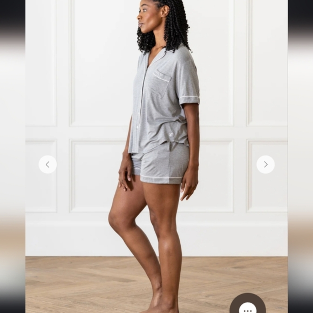 Cozy Earth Bamboo Womens Pajama Set Gray Heather NWOT Size 2X